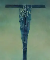 Zdzisław Beksiński, BEZ TYTUŁU, 1988, olej, płyta pilśniowa
