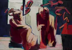 POSTACI by Marian Czapla, 1972-1980, olej, płótno, offered Dec 2022