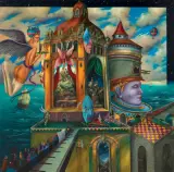 Tomasz Sętowski, TEATR GLOBE, 1998-99, olej, płótno