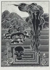 Henryk Płóciennik, DLA W. P. (WACŁAWA PRYTA), 1982, autocynkografia, papier