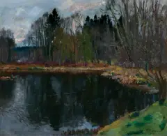 Stanisław Żukowski, POCHMURNY DZIEŃ, 1933, olej, płótno