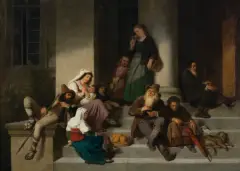 Heinrich Rustige von, W OCZEKIWANIU, olej, płótno