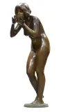 Victor Heinrich Seifert, PIJĄCA, brąz patynowany