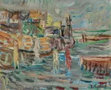 Jan Cybis, KUŹNICA – ZATOKA II, 1966, olej, płótno