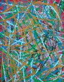 ABSTRAKCJA by Edward Dwurnik, 2017, akryl, płótno, offered Oct 2022