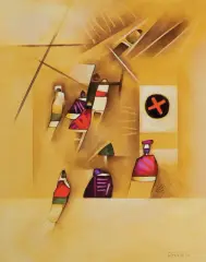 Witold-K, P-74-2962, 1974, olej, płótno