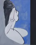 Grzegorz Leon Piotrowski, Na brzegu, 2015, olej, płótno