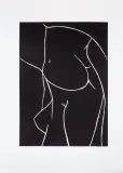 Magdalena Piwko-Chudzik, Hybryda, 2020, linoryt, papier