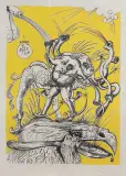Z TEKI ZABAWNE SNY PANTAGRUELA by Salvador Dalí, 1973, litografia barwna, papier japoński, sold Sep 2022