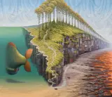 Jacek Yerka, TRZECI DZIEŃ STWORZENIA, 2022, akryl, płótno