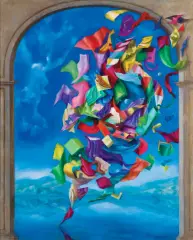 Patryk Damięcki, TORNADO, 2013, olej, płótno