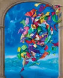 Patryk Damięcki, TORNADO, 2013, olej, płótno