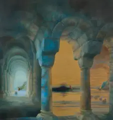 Andrzej Maląg, TRIFORIUM, 2009, olej, płyta