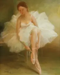 WIĄŻĄCA POINTY by Miloslava Vrbova-Štefková, olej, płyta, sold Sep 2022
