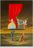 Predictable Assumption by Rafał Olbiński, inkografia, papier, sold Aug 2022