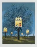 Suspended Promises by Rafał Olbiński, inkografia, papier, sold Aug 2022