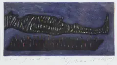 Jacek Sroka, Don Juan, 1986, akwaforta, akwatinta barwna, papier