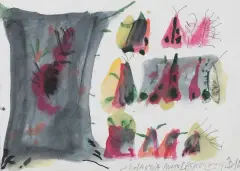 Wojciech Sadley, Kolekcja motyli, 2015, akwarela, tusz pióro, papier