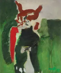 BEZ TYTUŁU by Teresa Pągowska, 1993, akryl, płótno, offered Jun 2022