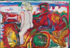 Eugeniusz Markowski, AMAZONKA +1 +2, 1982, olej, płótno