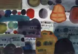 Jan Tarasin, KOMPLIKACJA VI, 1991, tusz pędzel, akwarela, papier