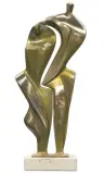 Stanisław Wysocki, DUET III, 2017, brąz polerowany, podstawa: kamień