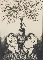 Adam i Ewa by Jerzy Duda-Gracz, 1970, litografia, papier, sold Jun 2022