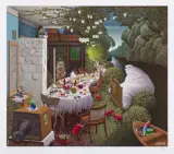 Jacek Yerka, Senna uczta 1/50, giclée, papier