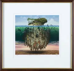 Teoria Wegenera 1/100 by Jacek Yerka, giclée, papier, sold May 2022