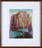 Jacek Yerka, Pasiasta katedra 1/100, giclée, papier