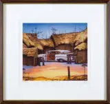 Jacek Yerka, Kosmiczna zagroda 1/100, giclée, papier