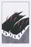 Zbigniew Lutomski, Printed VIII, 1992, linoryt kolorowany, papier