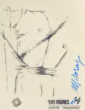 Igor Mitoraj, Plakat autorski, 1986, serigrafia barwna, karton