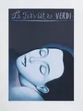 Rafał Olbiński, La Traviata Verdi, inkografia, papier