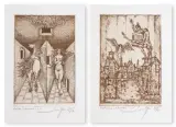 Leszek Rózga, PARA GRAFIK, 1967, akwaforta sepiowa, papier