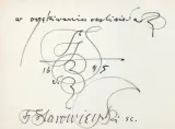 W oczekiwaniu ocaliciela by Franciszek Starowieyski, 1995, flamaster, papier kremowy czerpany, sold May 2022