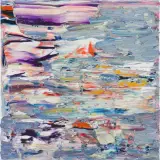 Gossia Zielaskowska, La mer map, 2016, olej, płótno