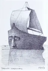 Henryk Waniek, BEZ TYTUŁU, 1997, długopis, papier