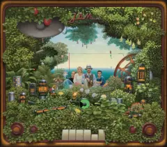 Jacek Yerka, RODZINNE RADIO, 2000, akryl, płótno