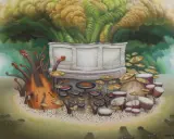 Jacek Yerka, WAKACJE ERROLLA, 2007, pastel, papier