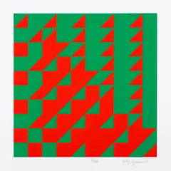 Jerzy Grabowski, BEZ TYTUŁU, serigrafia barwna, karton