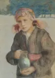 Teodor Axentowicz, DZIEWCZYNA Z DZBANEM