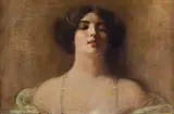Franciszek Żmurko, PORTRET KOBIETY, olej, płótno