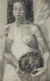 Marian Konarski, JUDYTA, 1931, ołówek, papier