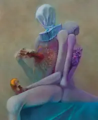Zdzisław Beksiński, ZE, lata 1985-1990, olej, płyta pilśniowa