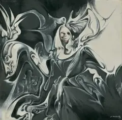 Jerzy Skarżyński, FANTAZY, 1994, tusze barwne, płótno fotograficzne