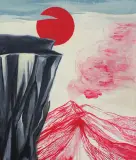Z cyklu „Dym” by Monika Stolarska, 2018, olej, płótno, offered Mar 2022