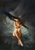 Anna Tomicka, Nocturne no. 19, 2019, olej, płótno
