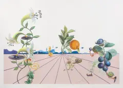 Salvador Dalí, Flordali ® I, 1981, litografia barwna, wypukłodruk, papier