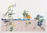 Flordali ® I by Salvador Dalí, 1981, litografia barwna, wypukłodruk, papier, sold Jan 2022